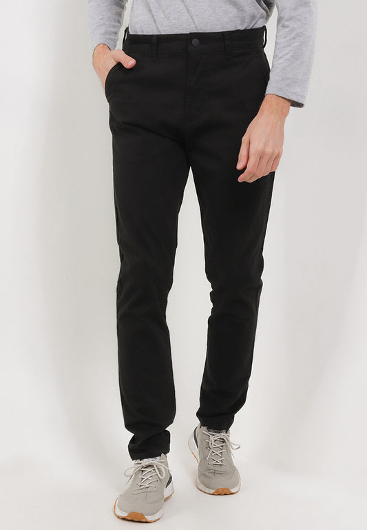 Celana Panjang Chinos Stretch Slim Fit | 355 828 01 BLK - Black