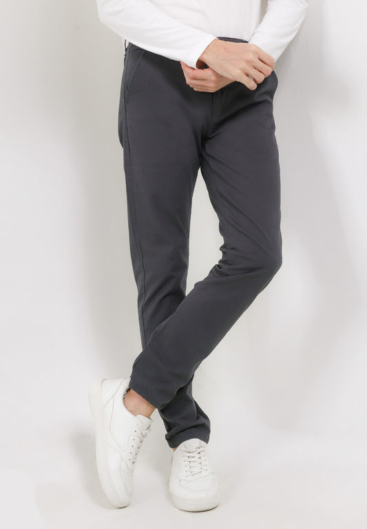Celana Panjang Chinos Stretch Slim Fit | 355 828 01 - Dark Grey