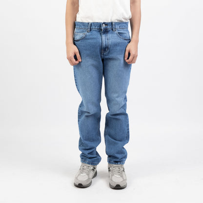 TRIPLE Celana Jeans Regular Slim Medium Wash Non Stretch (191 858 BWC)