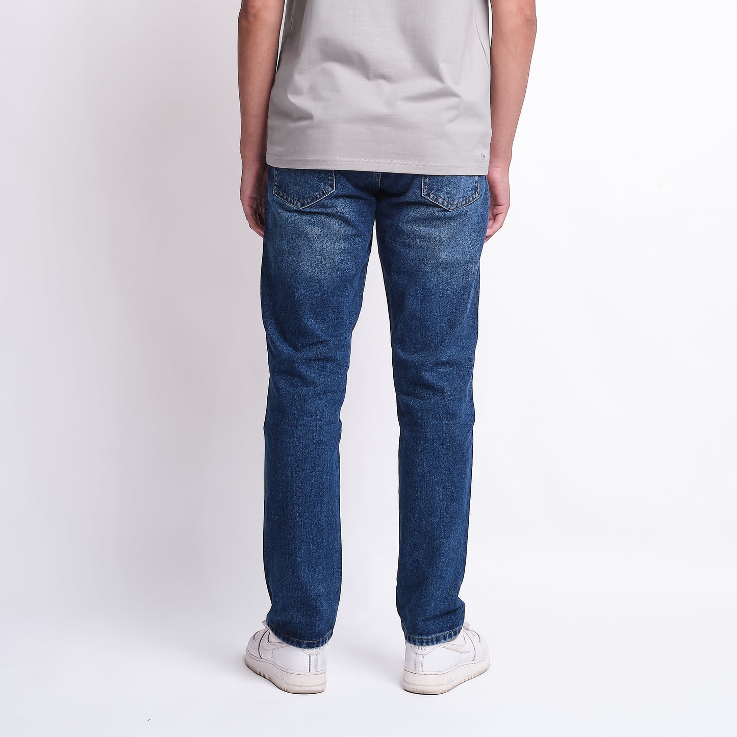 TRIPLE Celana Jeans Regular Slim Medium Wash Non Stretch (191 858 BWB)
