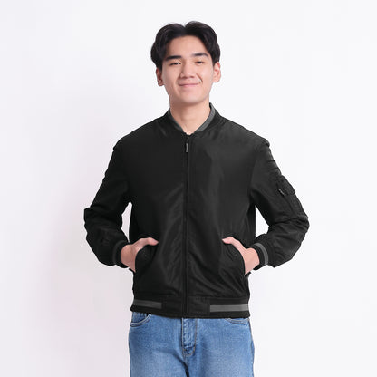 TRIPLE Jaket Bomber Parasut (JK PRS 535 10 BLK)
