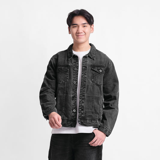 TRIPLE Jaket Denim Reguler Slim (JK DNM 555 04 BWB)