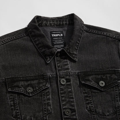 TRIPLE Jaket Denim Reguler Slim (JK DNM 555 04 BWB)