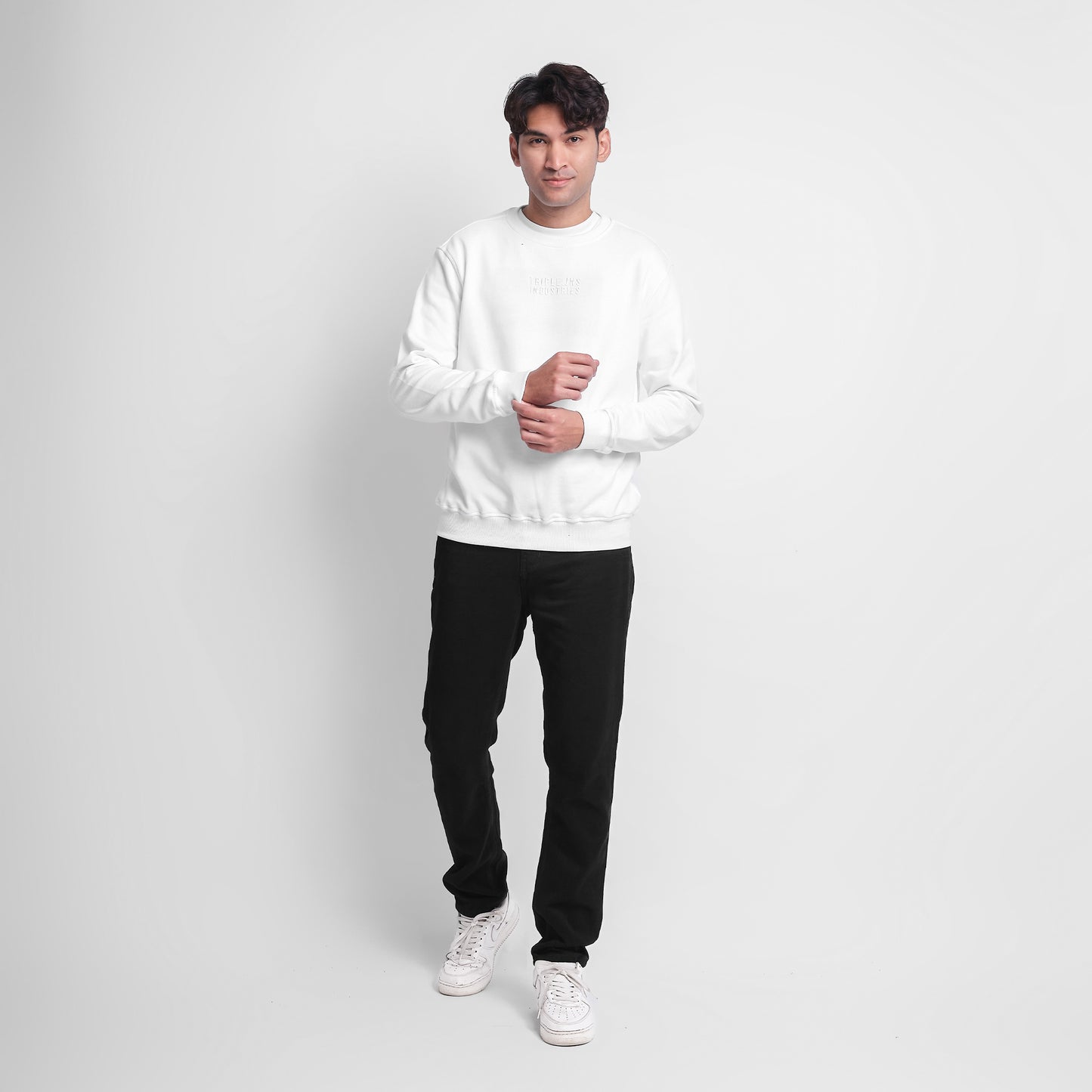 TRIPLE Sweatshirt Unisex (YSW 010 WHT)