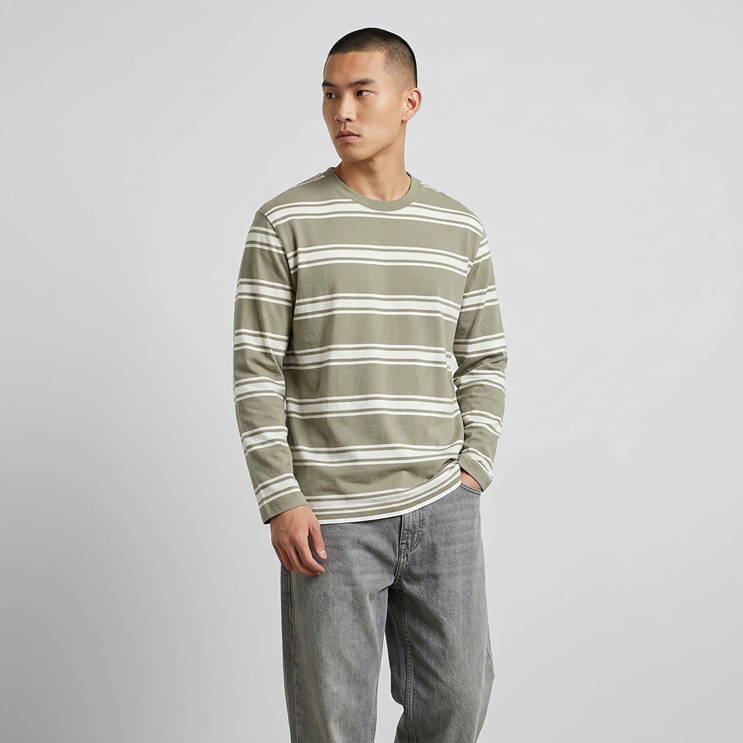 TRIPLE Kaos Salur/ Stripe Tee (YLS 001)