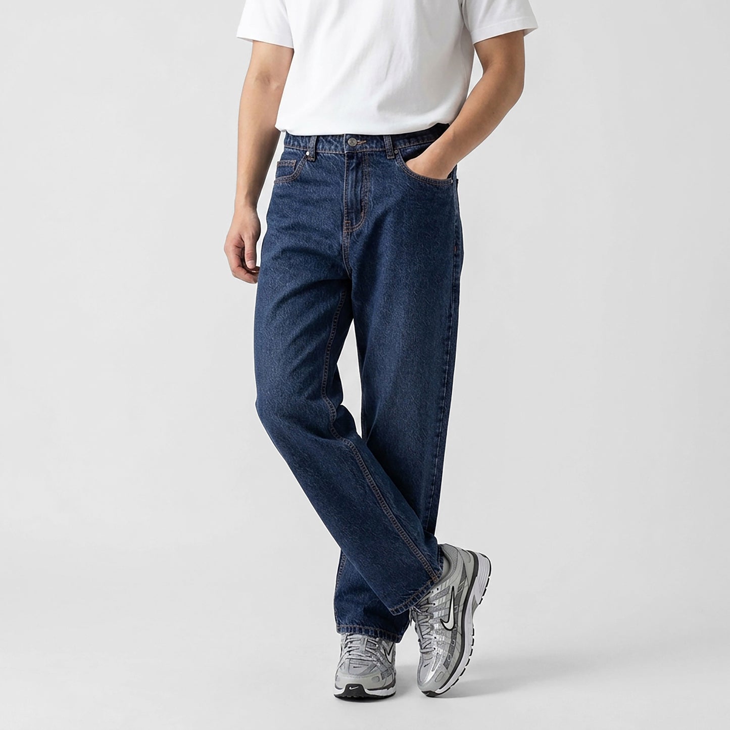 TRIPLE Celana Loose Jeans Non Stretch (369 899 01 BWB)
