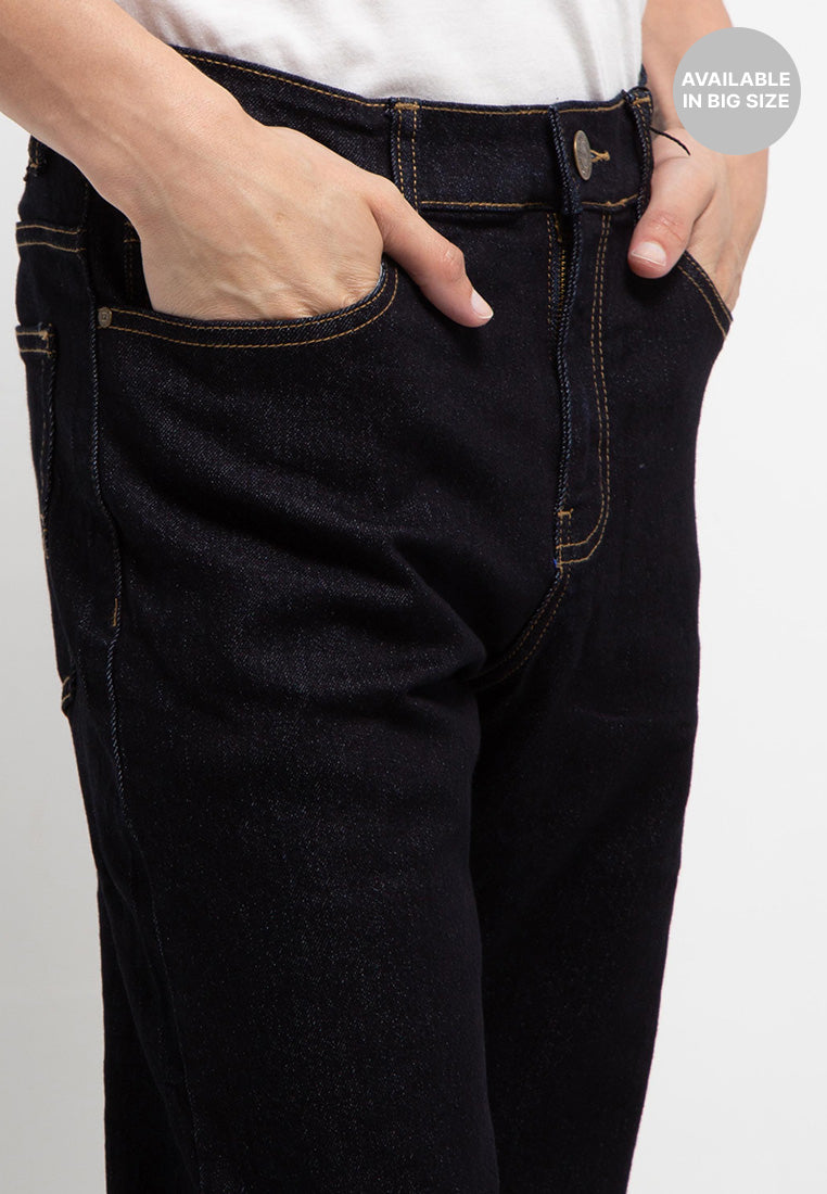 Celana Jeans Big Size Stretch Regular Slim | 94ZZ 858 - Garment Wash