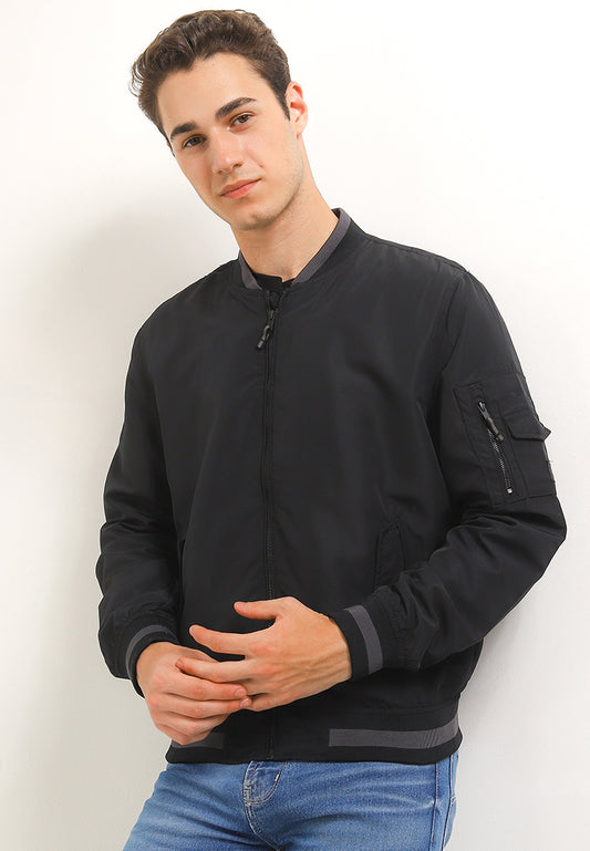 Jaket Bomber Parasut | JK PRS 535 10 - Black