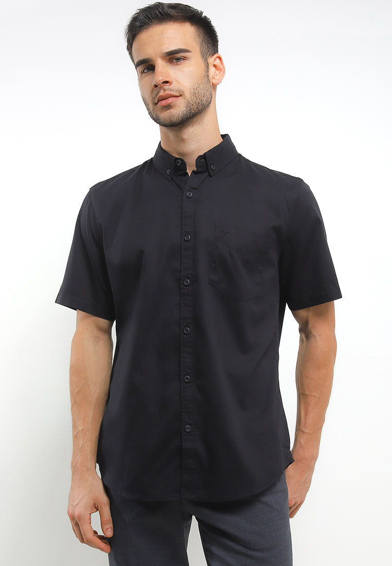 Kemeja Poplin Lengan Pendek Slim Fit | SS 416