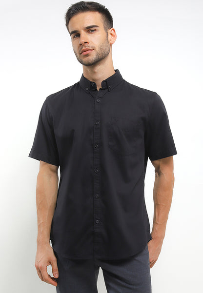 Kemeja Poplin Lengan Pendek Slim Fit | SS 416