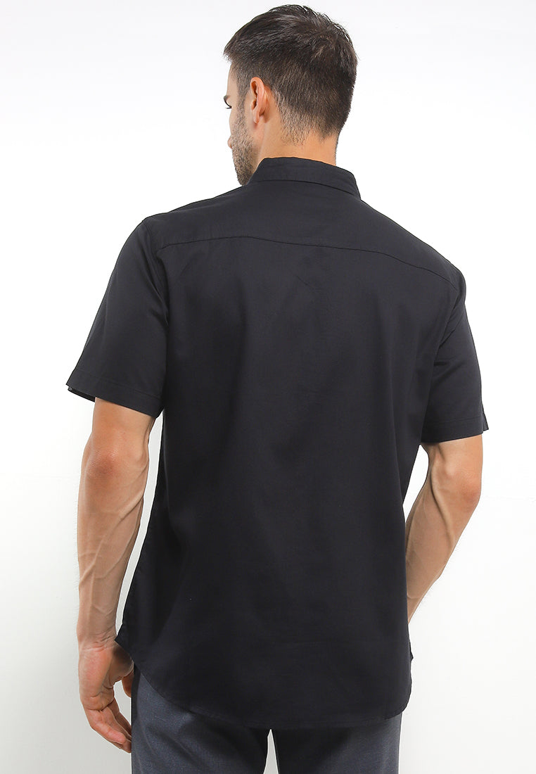 Kemeja Poplin Lengan Pendek Slim Fit | SS 416