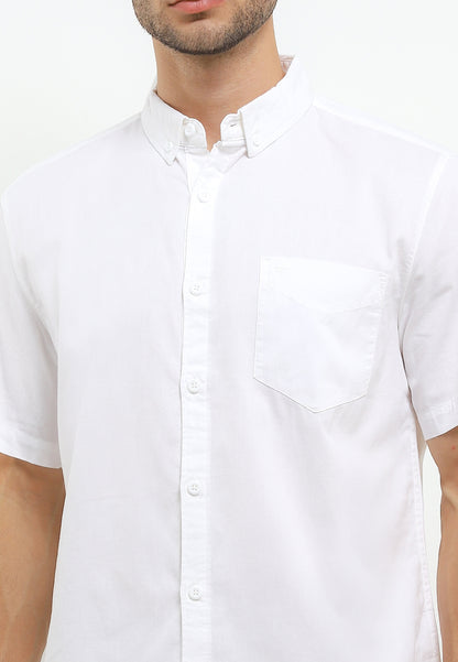 Kemeja Poplin Lengan Pendek Slim Fit | SS 416