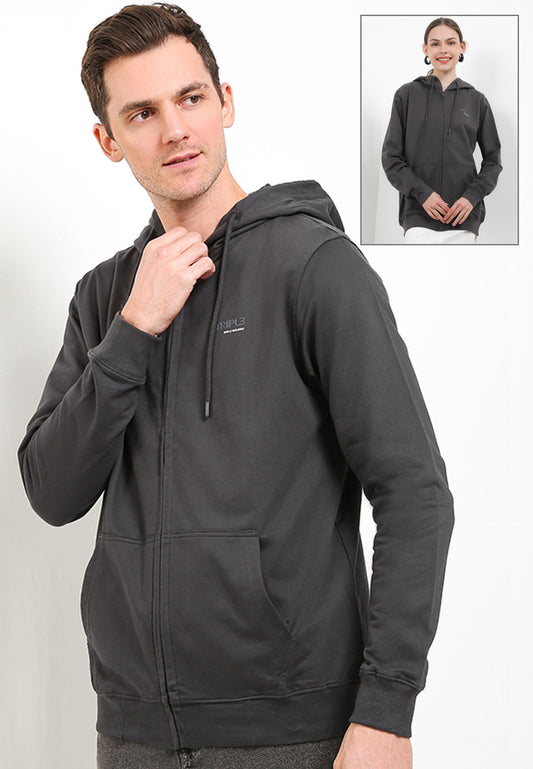 Hoodie Unisex Reguler Fit | YHD 010 - Dark Grey