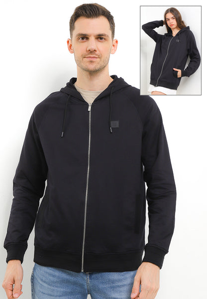Hoodie Unisex Reguler Fit | YHD 011 - Black