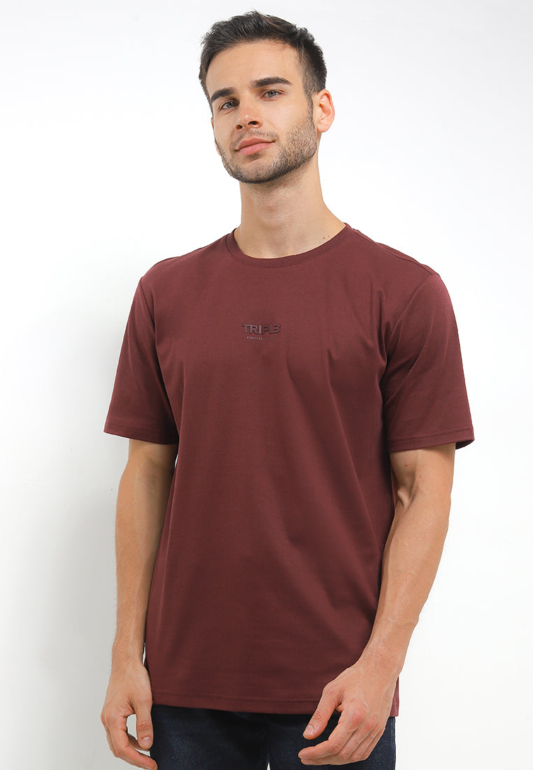 Tshirt Regular Fit | YTS 100 - Maroon