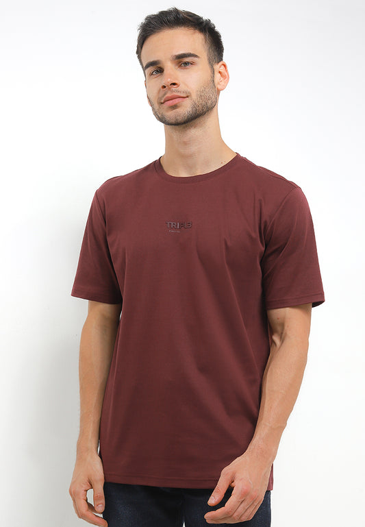 Tshirt Regular Fit | YTS 100 - Maroon