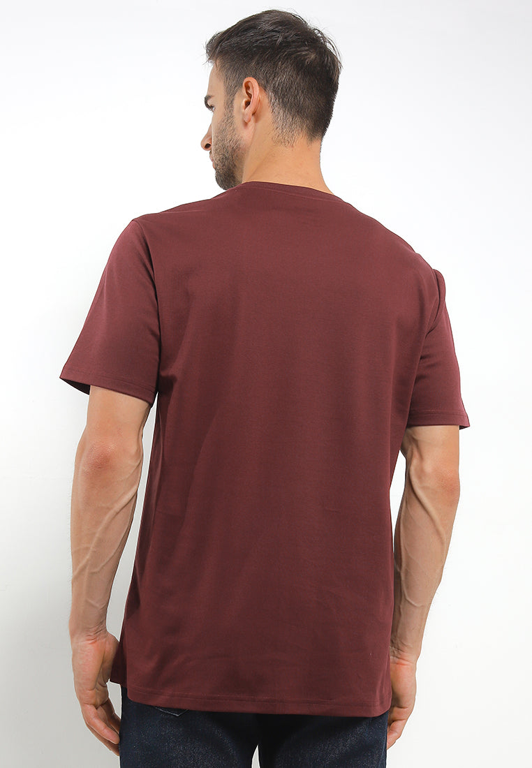 Tshirt Regular Fit | YTS 100 - Maroon
