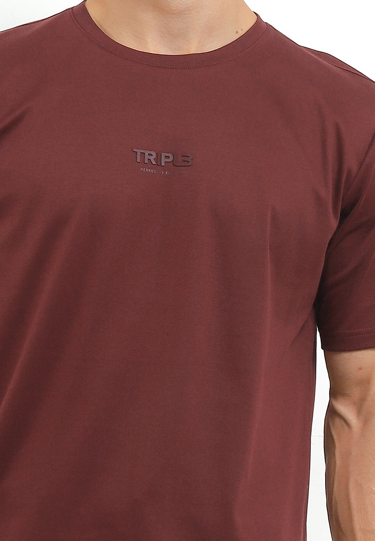 Tshirt Regular Fit | YTS 100 - Maroon