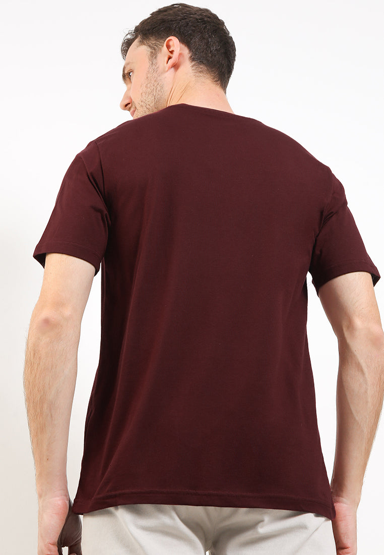 Tshirt Regular Fit | YTS 106 - Maroon