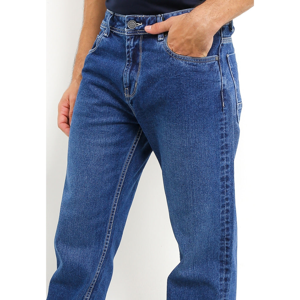 TRIPLE Celana Jeans Regular Fit Medium Wash Non Stretch (191 888 05 BWB)