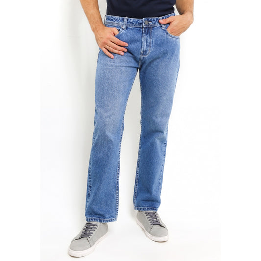 TRIPLE Celana Jeans Regular Fit Medium Wash Non Stretch (191 888 05 BWC)