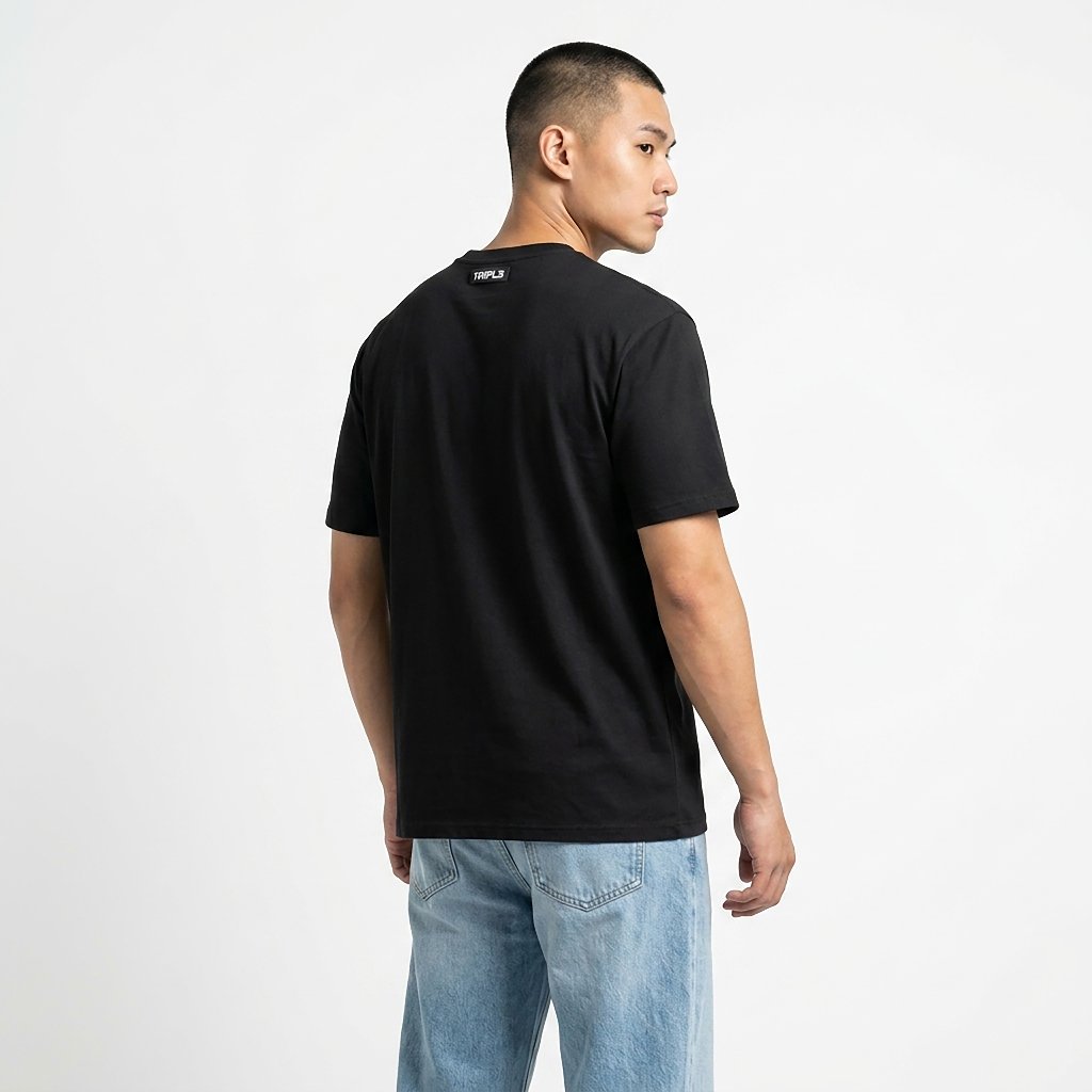 TRIPLE Tshirt Regular Fit (YTS 164 BLK) - Black