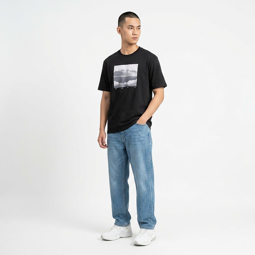 TRIPLE Tshirt Regular Fit (YTS 164 BLK) - Black