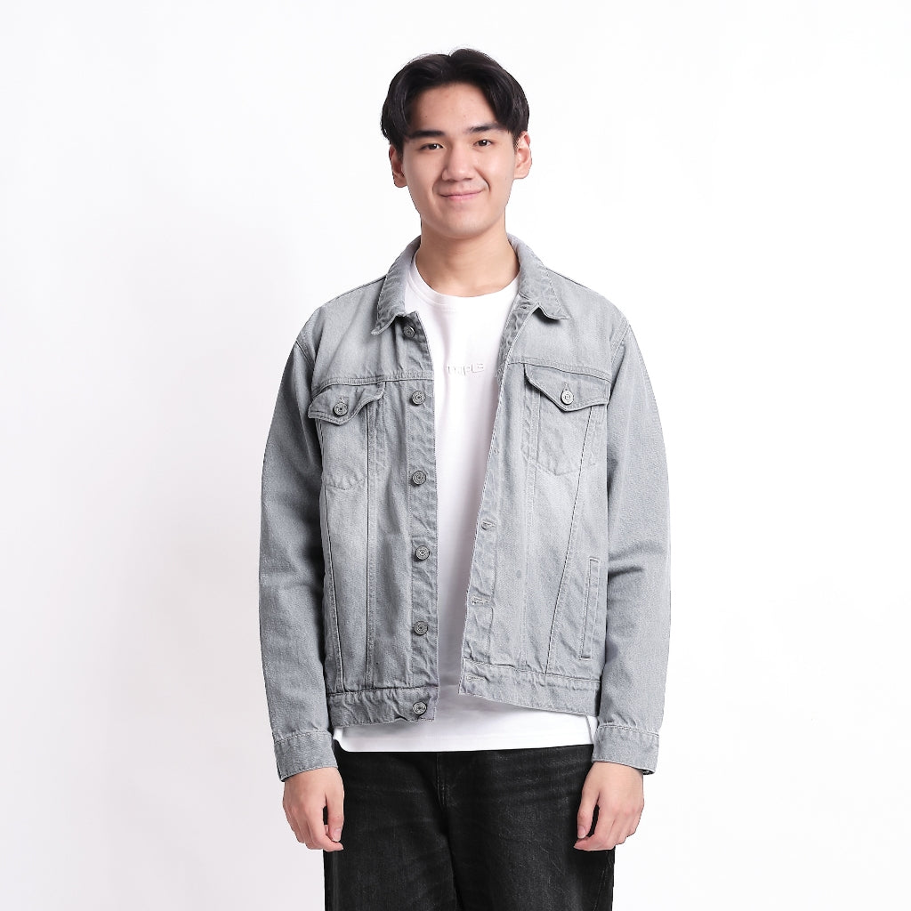 TRIPLE Jaket Denim Slim Fit (JK DNM 555 06 BWC)