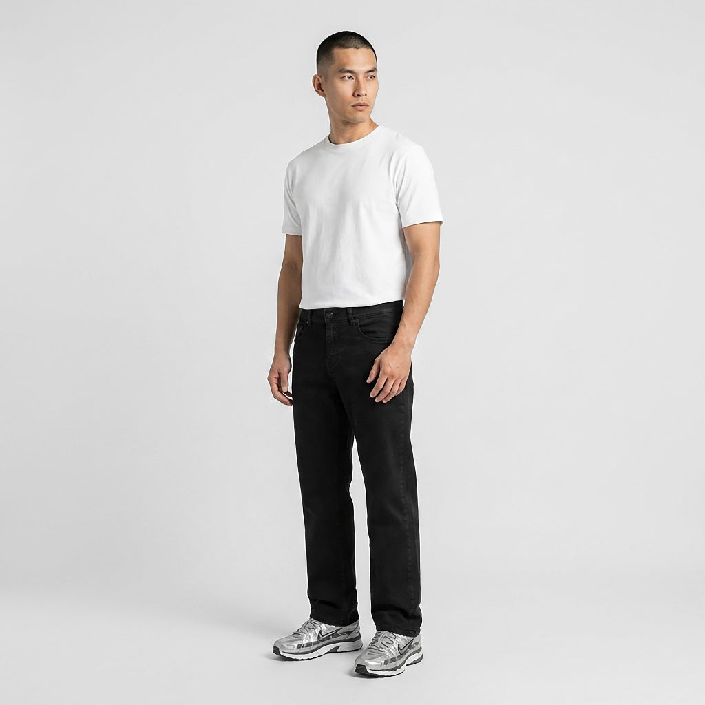 TRIPLE Celana Jeans Reguler Fit Super Black Stretch