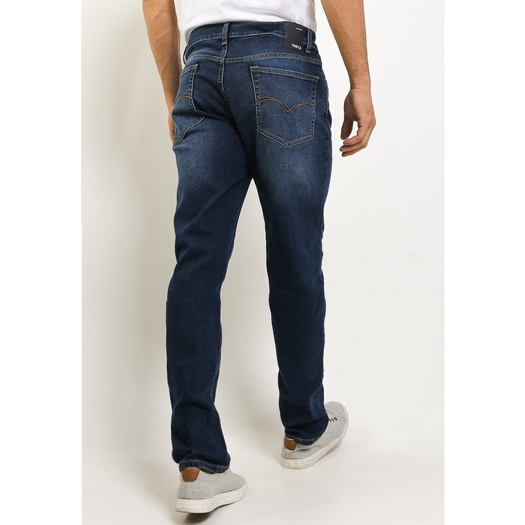 TRIPLE Celana Jeans Regular Slim Stretch (94 858 BWB)