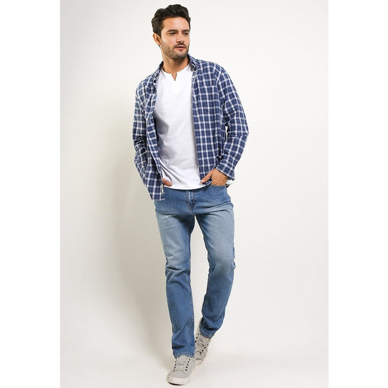 TRIPLE Celana Jeans Regular Slim Stretch (94 858 BWD)
