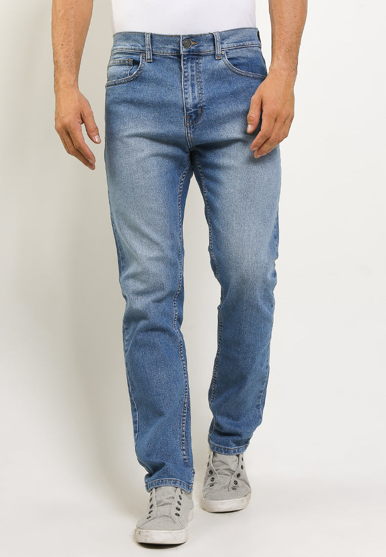 Celana Jeans Stretch Regular Slim | 94 858 - Super Light Wash