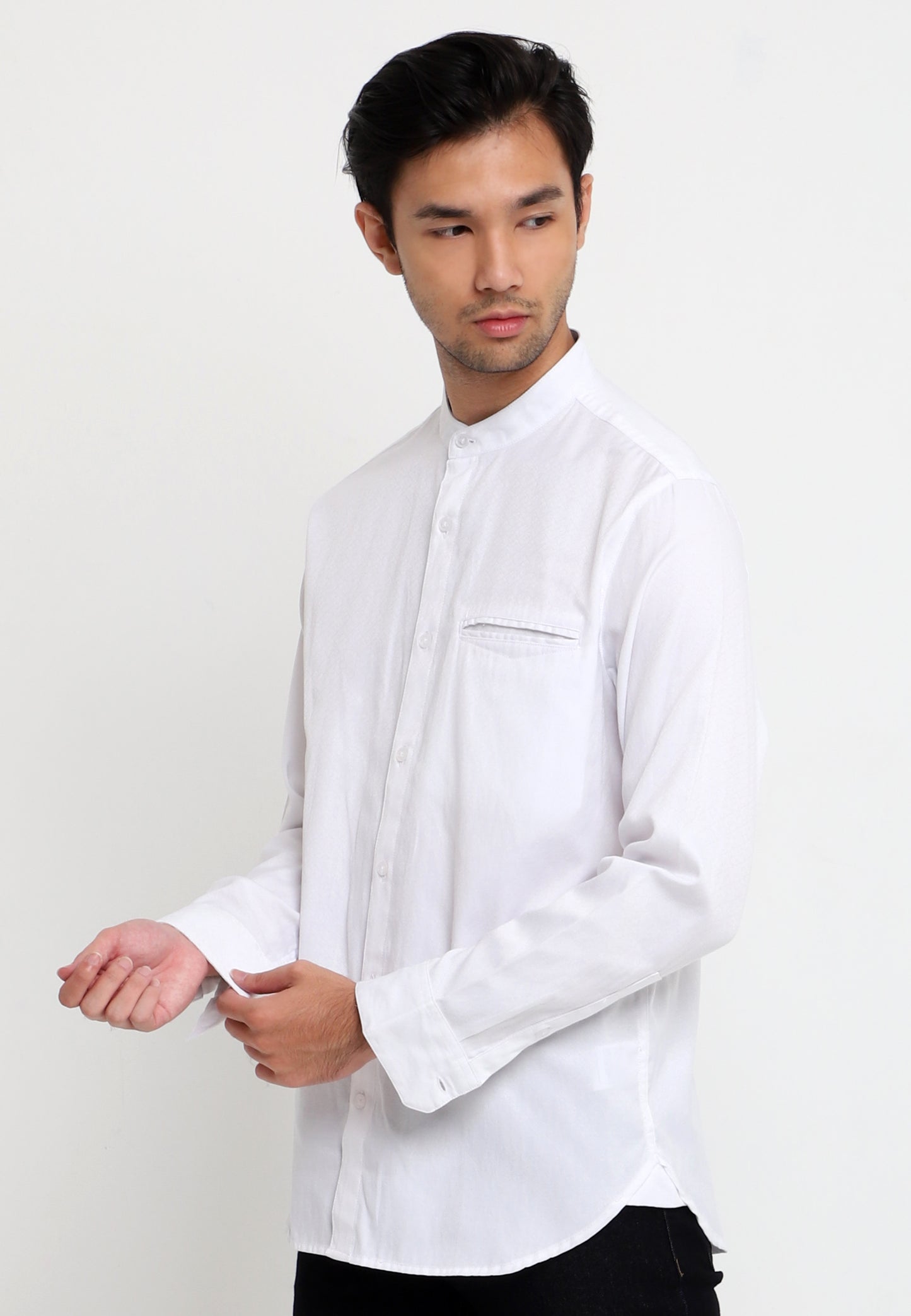 Kemeja Koko Lengan Panjang Regular Fit | LS KK 383 - White