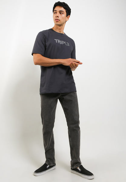 Tshirt Slim Fit | YTS 103 - Dark Grey